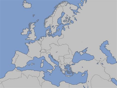 Blank Map of Europe - 1914 by Craz65 on DeviantArt