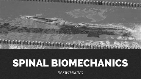 Spinal Biomechanics in Swimming - Swimming Science