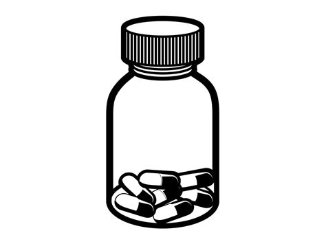 Medicine Bottle SVG 3, Pills Bottle Svg, Medication Bottle Svg, Clipart, Files for Cricut, Cut ...