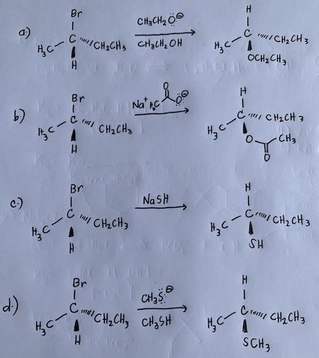 Starting with (S)-2-bromobutane, outline syntheses of each of the ...