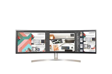 LG UltraWide 49WL95C-WE 49 inch Curved Monitor Designed for Work