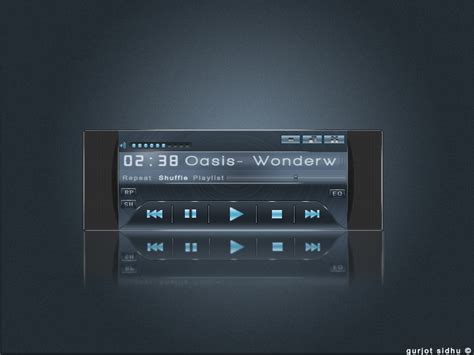 Sleek Audio Player Design by Lfcmaniac on DeviantArt