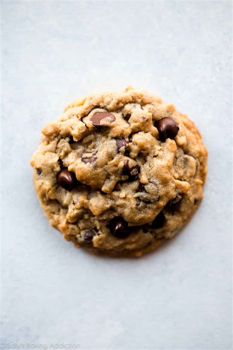 Big Fat Peanut Butter Oatmeal Chocolate Chip Cookies - Sally's Baking ...