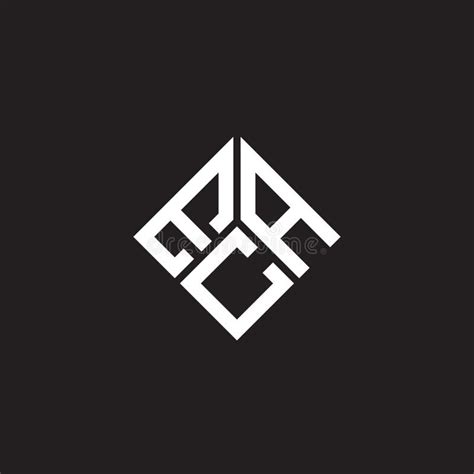 ECA Letter Logo Design on Black Background. ECA Creative Initials Letter Logo Concept Stock ...