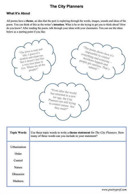 The City Planners – Poetry Prof