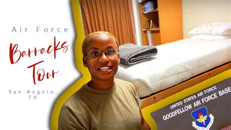 Goodfellow Air Force Base Barracks Room Tour - YouTube