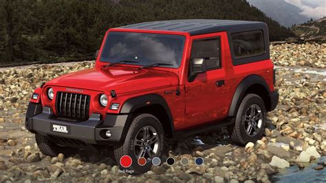 New Mahindra Thar Rage Red