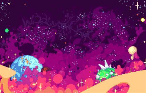 Space pixel art animation || Animacion pixel art by RawayjuDraws on ...