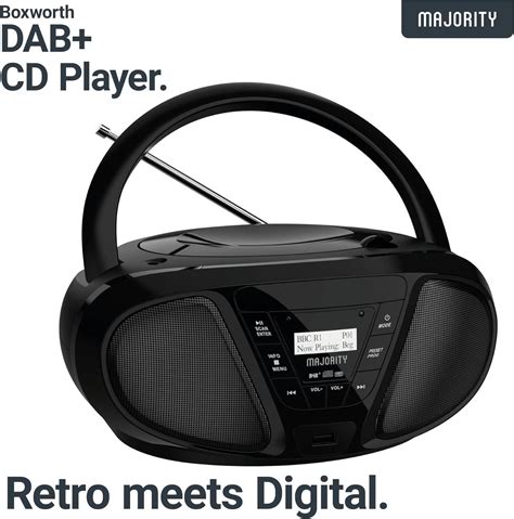 PORTABLE CD PLAYER & DAB BOOMBOX | Bluetooth, DAB+ Digital Radio & FM ...