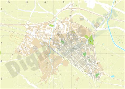 Almansa - city map