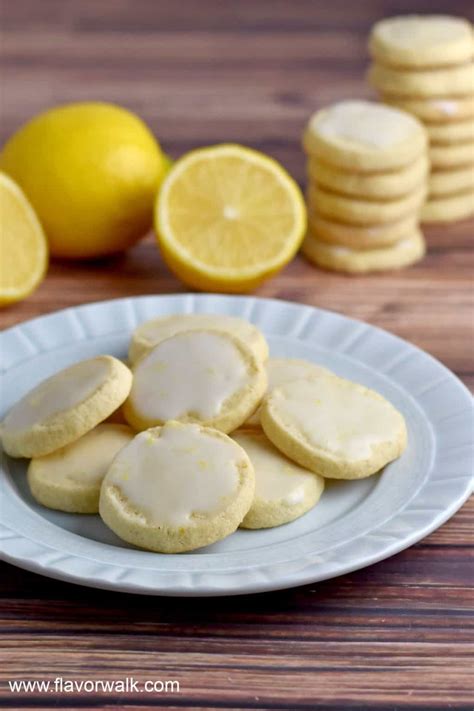 Lemon Cookies with Lemon Glaze - Flavor Walk