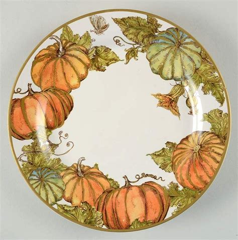 Heritage Pumpkin Salad Plate by Pottery Barn China | Pottery barn ...