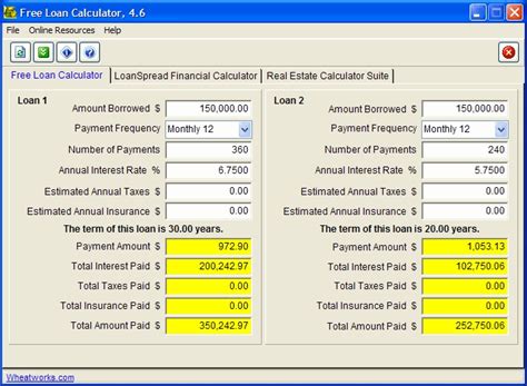 Free Loan Calculator - standaloneinstaller.com