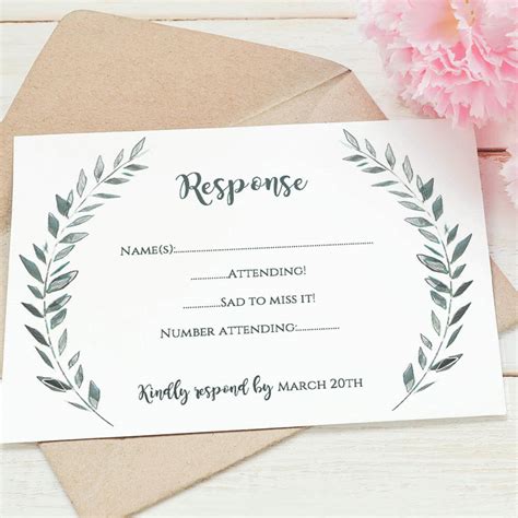 Free Downloadable Rsvp Templates