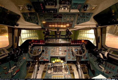 One of the most unique cockpits in the world. The flightdeck of the Antonov 225 is without a ...