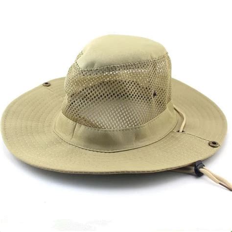 2017 New Mesh Breathable Beach Sun Bucket Hats For Men Women Casual ...