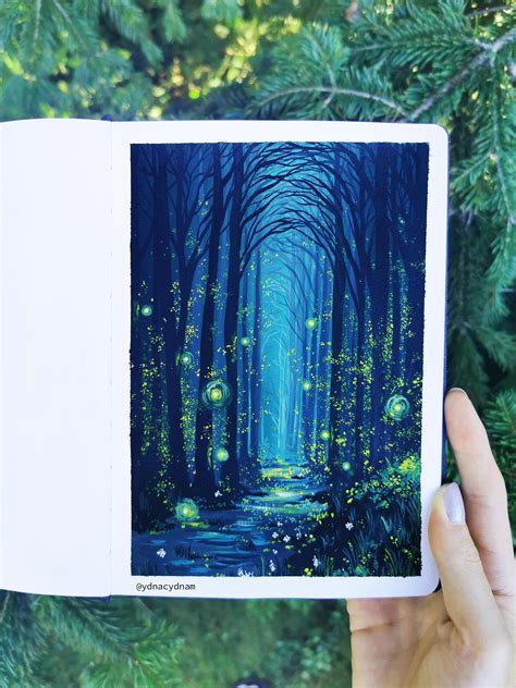 Enchanted forest painting : r/Watercolor