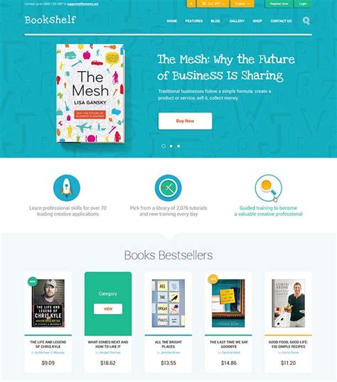 40 Fantastic Online Book Store Web Designs – Bashooka | Bookstore, Web ...