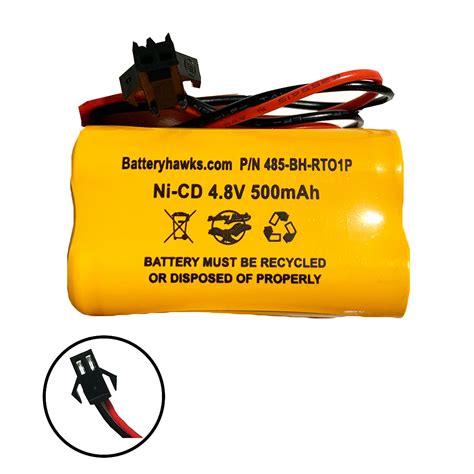 4.8v 500mAh Ni-CD Battery Pack Replacement for Emergency / Exit Light – Batteryhawk, LLC