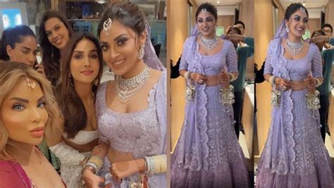 Anushka Ranjan and Aditya Seal wedding: Actress looks mesmerizing in a lilac lehenga