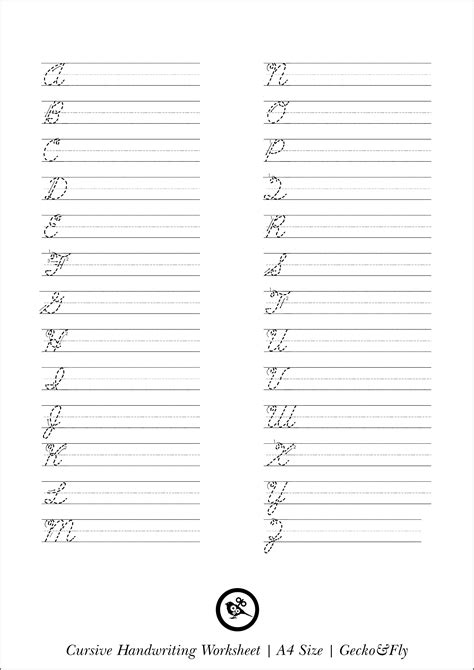 5 Printable Cursive Handwriting Worksheets For Beautiful — db-excel.com