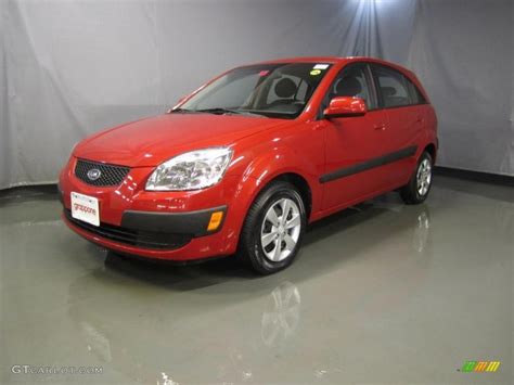 Tropical Red 2008 Kia Rio Rio5 LX Hatchback Exterior Photo #38954966 ...