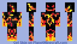 fire demon Minecraft Skin