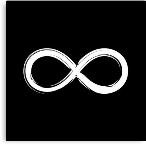 "Infinity Symbol (white)" Canvas Prints by houk | Redbubble