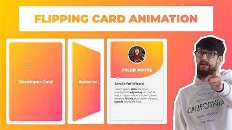 Awesome Card Flip Animation using CSS & JavaScript