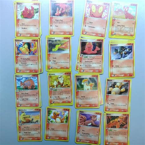 Fire Pokemon Cards Collection, Hobbies & Toys, Toys & Games on Carousell