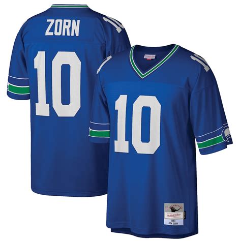 Mitchell & Ness Jim Zorn Seattle Seahawks Royal 1983 Retired Player Replica Jersey