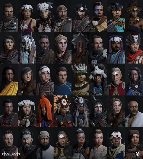 ArtStation - NPC Collection, Dan Calvert | Horizon zero dawn, Horizons, Character art