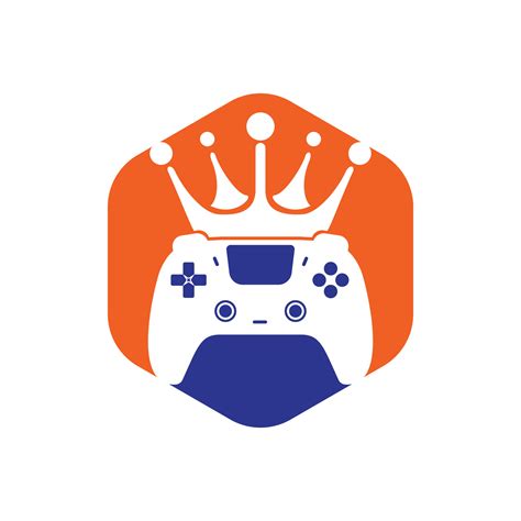 Game king vector logo design. 10951330 Vector Art at Vecteezy