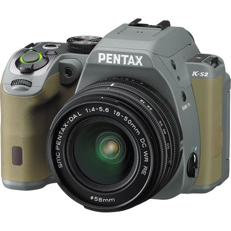 Pentax K-S2 DSLR Camera with 18-50mm Lens (Forest Green) 13960