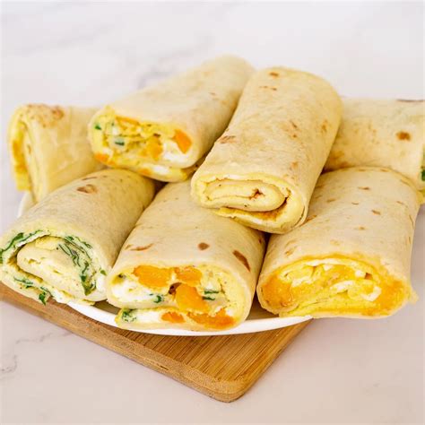 Tortilla Egg Roll Breakfast Wraps | Babaganosh