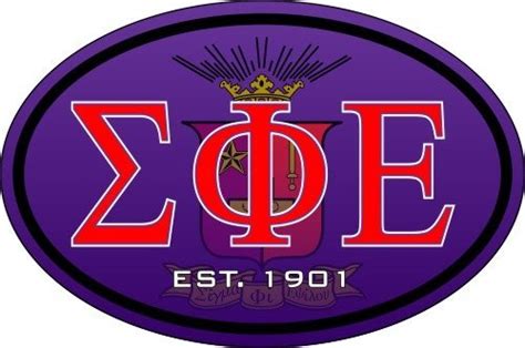 Sigma Phi Epsilon Color Oval Decal SALE $6.95. - Greek Gear®