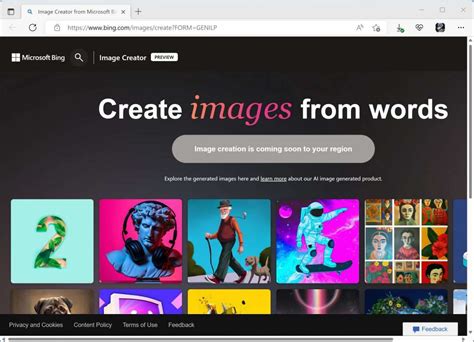 Microsoft Bing Image Creator preview is now available in select markets ...