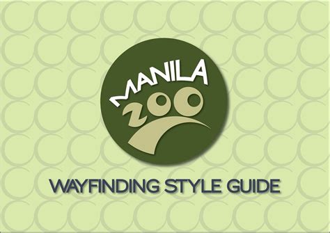 Manila Zoo Wayfinding Style Guide by Bianca Matira for Manila Zoo