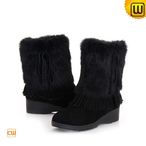 Women Black Winter Snow Boots CW332104