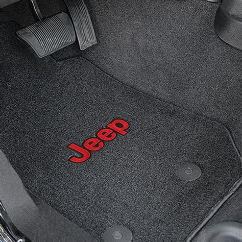 Lloyd® - Jeep Wrangler 2014 Velourtex™ Custom Fit Floor Mats With Jeep Logo