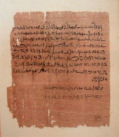 Contract of métayage. Papyrus, written in demotic script in the 35th ...