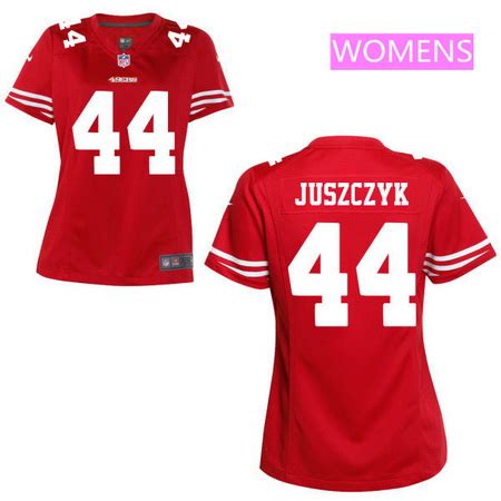 Women's San Francisco 49ers #44 Kyle Juszczyk Scarlet Red Team Color Stitched NFL Nike Game Jersey