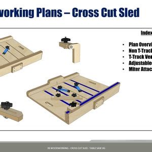 Crosscut Sled Plans Metric Build Plans /table Saw Jig / Digital ...