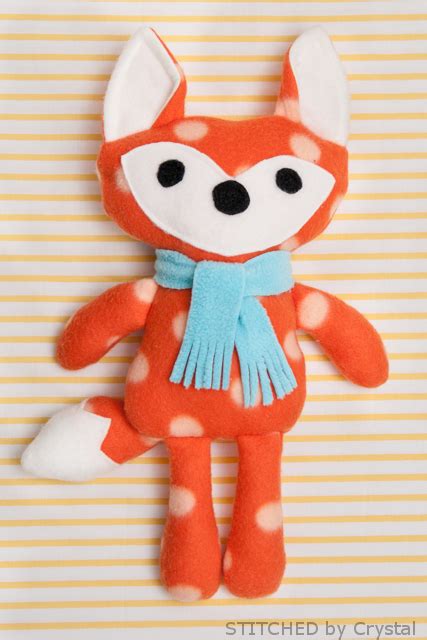 STITCHED by Crystal: Free Stuffed Fox Pattern