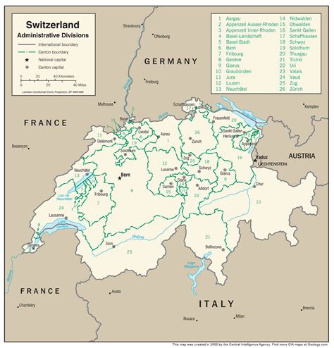 Switzerland And Neighbouring Countries Map – The World Map