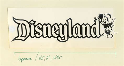 Artist Mickey Disneyland Logo Printing Proof Photo - ID: may22286 | Van Eaton Galleries