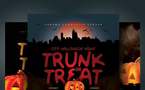 Halloween Trunk or Treat Flyer - Corporate Identity Template