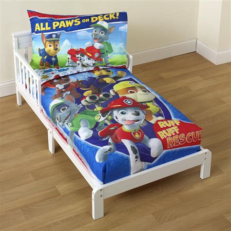 Nickelodeon PAW Patrol Toddler Boy's 4-Piece Bedding Set - Baby - Baby ...