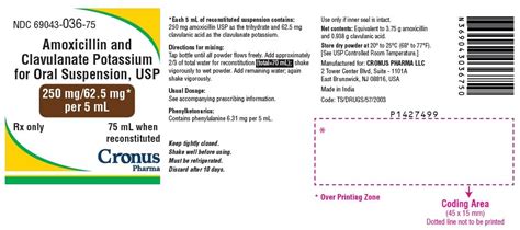 Amoxicillin and Clavulanate Oral Suspension - FDA prescribing information, side effects and uses