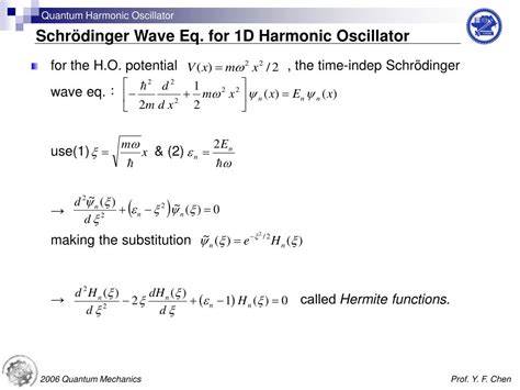 PPT - Quantum Harmonic Oscillator PowerPoint Presentation, free download - ID:5658634